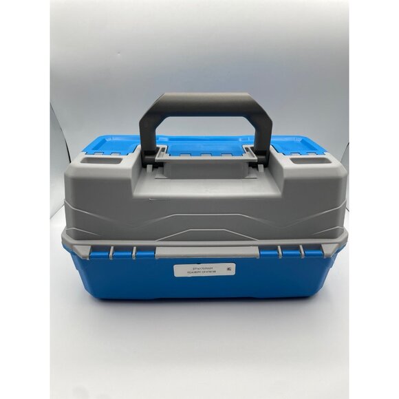 Flambeau Outdoors 6382TB 2-Tray - Classic Tray Tackle Box - Blue/Gray New - Picture 2 of 12
